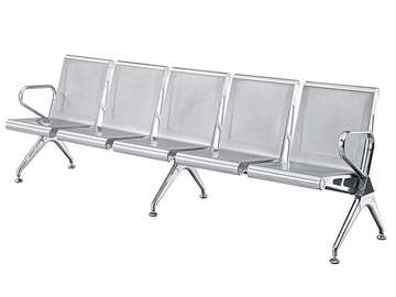 BANQUETTE 5 PLACES METAL M205 GRISE 298*18*13