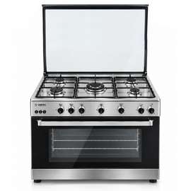 Verta cuisinière gaz 5 feux inox four spacieux