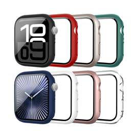 Coque Apple Watch Protection d'écran en Verre Trempé