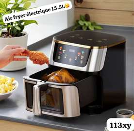 Aire frayeur 13.5 litres écran tactile noir inox