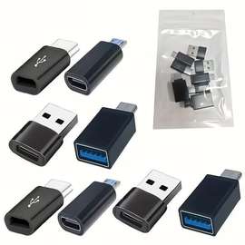 8 adaptateurs convertisseurs interfaces USB et type-C