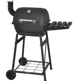 Barbecue à charbon avec des roues