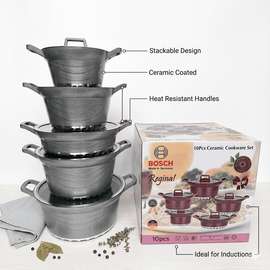 Batterie Cuisine Granit 10 Pièces Regina