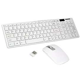 Clavier souris sans fil blanc – Pavé Numérique