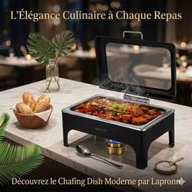 Chafing Dish Noir Mat Premium