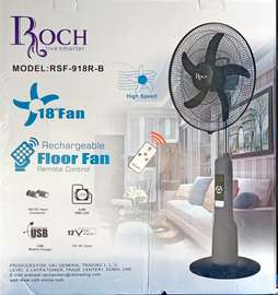 ventilateur rechargeable roch 18" avec télécommande