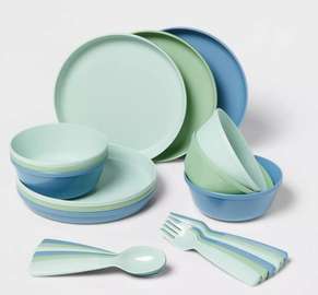 Kit repas enfant (bols, assiettes, cuillères, fourchettes)