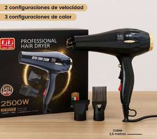 Kiki Sèche-Cheveux Professionnel, Moteur AC 2500 W