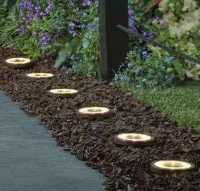 Ensemble de six lampes solaires 25 lumens avec piquet