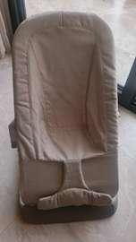 Transat bébé beige confortable dossier rembourré