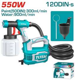 Total pistolet peinture électrique 550W 300ml/min