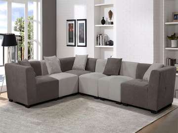 SALON TISSU 6 PLACES ANGLE V-313 BELFAST