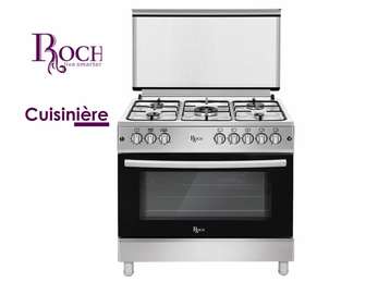 CUISINIERE 5FEUX ROCH 90X60 INOX F9L50 G2IL / RGC90SS