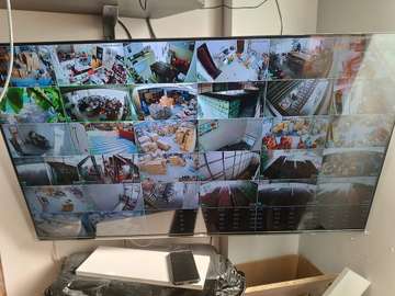 Système vidéosurveillance multi-caméras HD avec écran large
