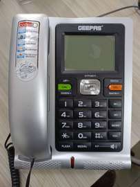 Geepas GTF3011 téléphone filaire écran LCD argent