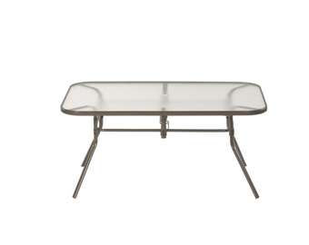 Table à manger extérieur/intérieur en verre 6 places