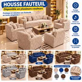 Housse de Fauteuil Extensible – Protection et Décoration,