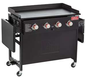 Plancha grill à gaz 4 brûleurs