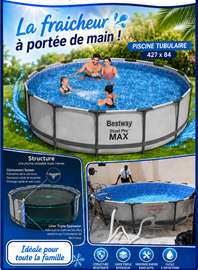 Bestway Steel Pro Max piscine tubulaire 427x84 cm