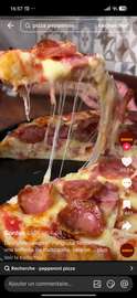 Pizza Pepperoni mozzarella salami épicé 30 cm