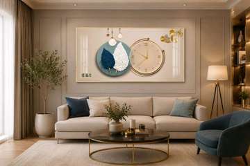 Tableaux horloges et tableaux 3 pièces