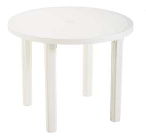 Table de jardin 4 places en polypropylène 91 cm diamètre