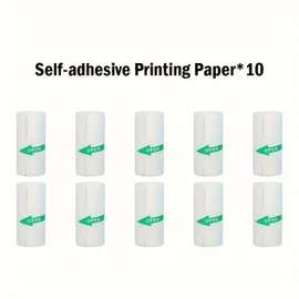 10 rouleaux autocollant 57mm pour mini imprimante