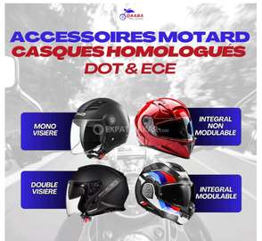 Casques moto homologués