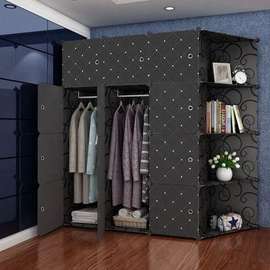 Armoire Penderie 3 battants en plastique avec angle