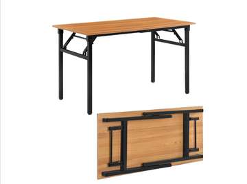 Table pliante bois métal