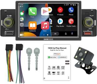 Autoradio 5 pouces CarPlaY Android Auto camera recul