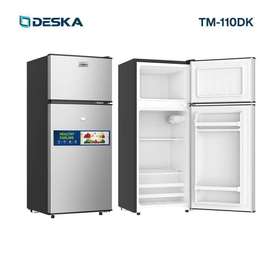 Réfrigérateur double porte inox compact