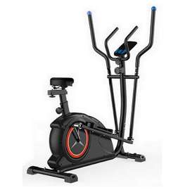 Vélo elliptique blanc/noir siège ajustable cardio