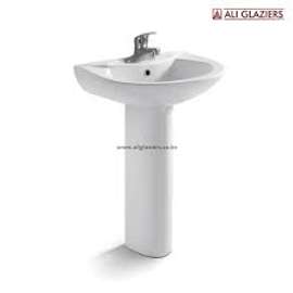Lavabo colonne blanc céramique design moderne