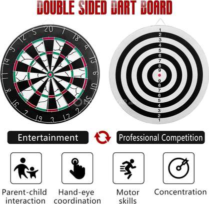 Jeu de Cible de fléchettes, Jeu de fléchettes Double Face image 4