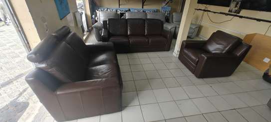 SALON EN CUIR MARRON image 2