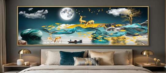 Tableau horizontale  lumineux panoramique moderne image 7