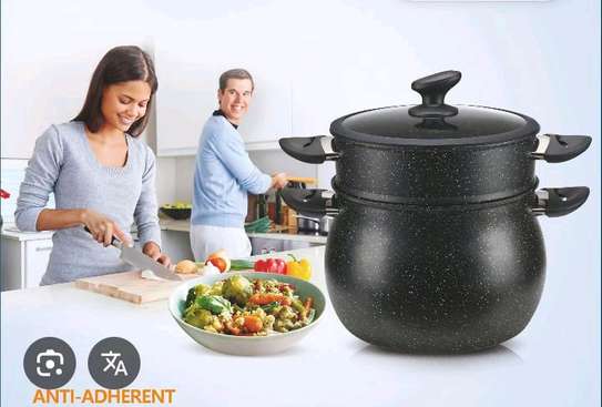 Couscoussier antiadhésif pour les cuissons à vapeur. image 3