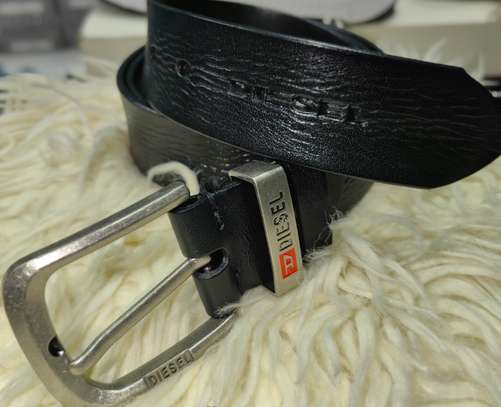 Diesel et Levis ceinture cuir  boucle métal logo image 2