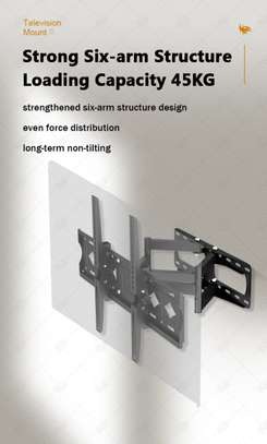 Support TV mural 32" - 85" pouces, inclinable et pivotant image 5