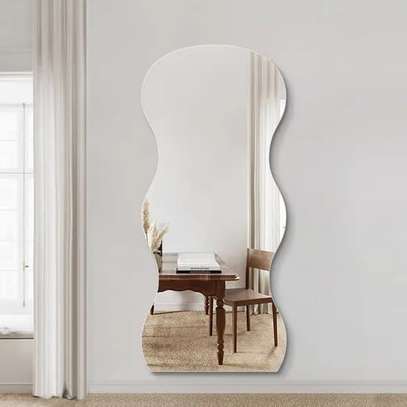 Miroir simple mural avec colle image 9