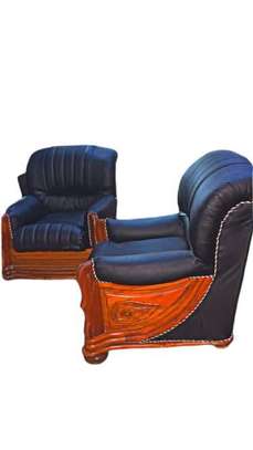 Canape 8 places à bois rouge 3+2+1+1+1 image 6