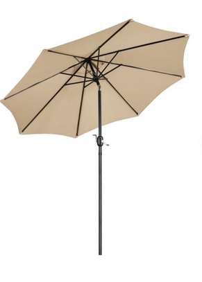 Parasol beige inclinable, avec manivelle image 3