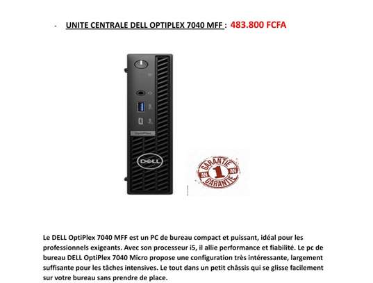 UNITE CENTRALE DELL OPTIPLEX 7040 MFF GARANTIE 1 AN image 2
