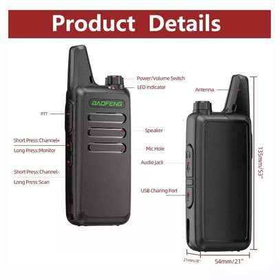 Paire talkie-walkie Ultraslim Pro Baofeng T20 portée 3 à 5Km image 3