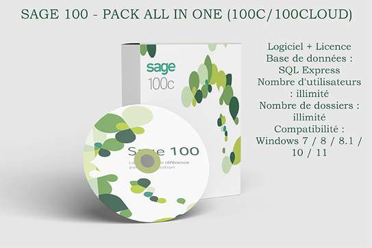 Licence authentique pack Sage 100 Cloud V8,V7,v6...à vie image 1