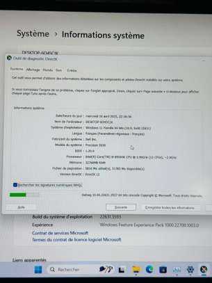 DELL Precision 5530 - Core i9 - Ram 32gb - Nvidia 4gb dediée image 8
