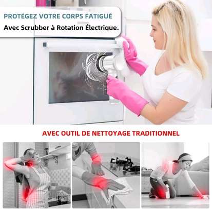 Brosse de nettoyage a main électrique sans fils!!! image 3