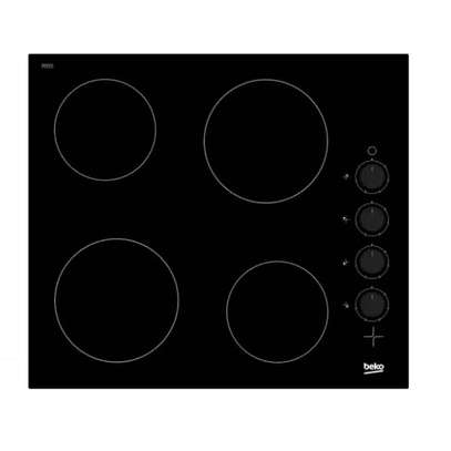 PLAQUE BEKO ENCASTRABLE VITROCÉRAMIQUE 60CM HIC64100 image 1