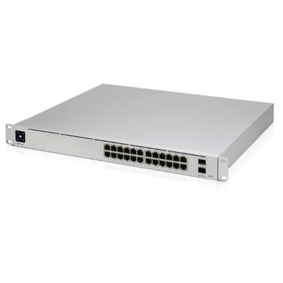 Switch réseau 24 ports Gigabit rack 1U gris image 1